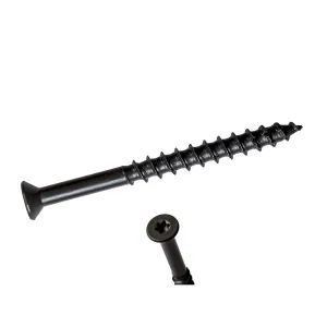 1/4 x 3 1/4 Simpson Trim Head Titen Turbo™ Concrete and Masonry Screw Anchor Zinc Plated w/ Ceramic Coat Bronze (T25 6-Lobe) - Box (1000)