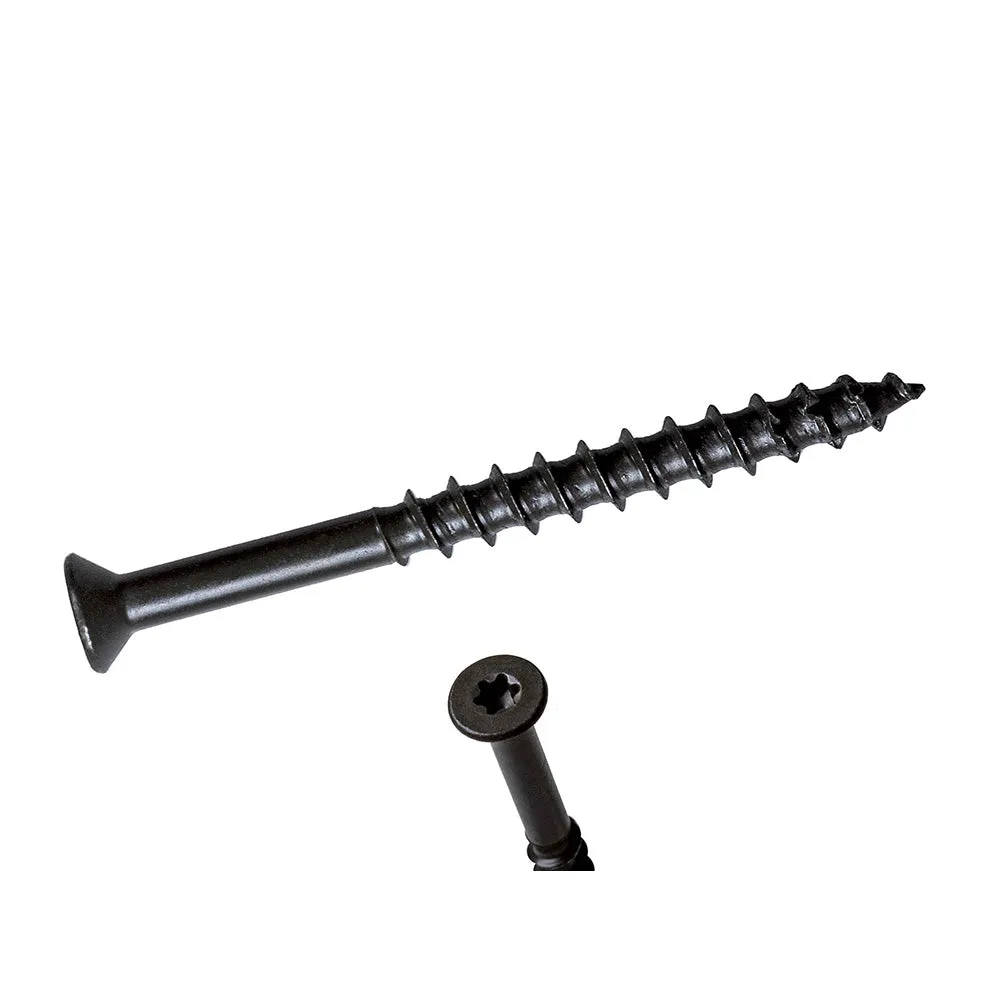 1/4 x 3 1/4 Simpson Trim Head Titen Turbo™ Concrete and Masonry Screw Anchor Zinc Plated w/ Ceramic Coat Bronze (T25 6-Lobe) - Box (1000)