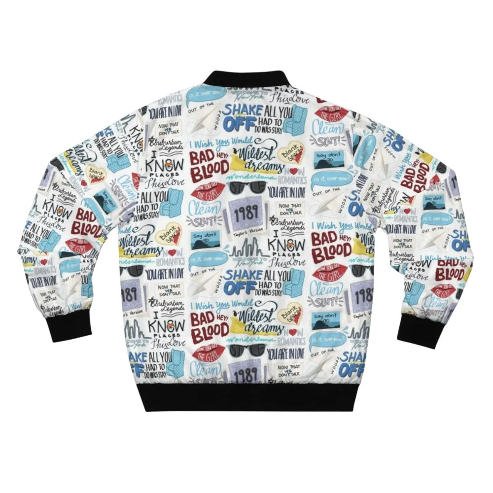 1989 Taylor Swift Album Art Bomber Jacket