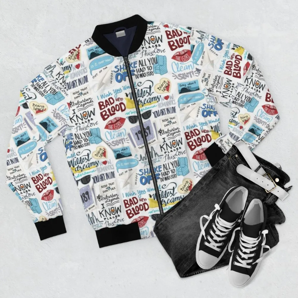 1989 Taylor Swift Album Art Bomber Jacket