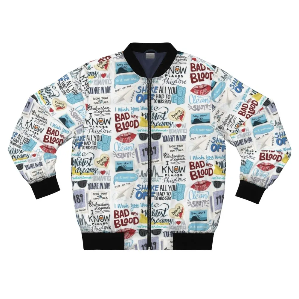 1989 Taylor Swift Album Art Bomber Jacket