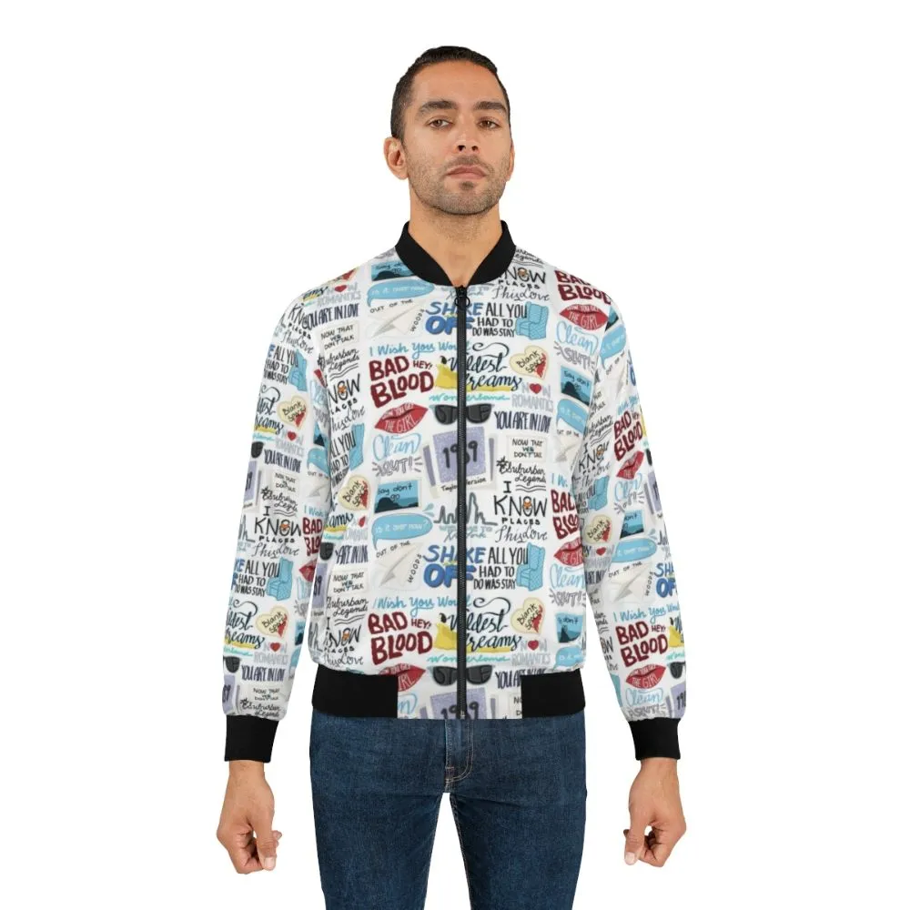 1989 Taylor Swift Album Art Bomber Jacket