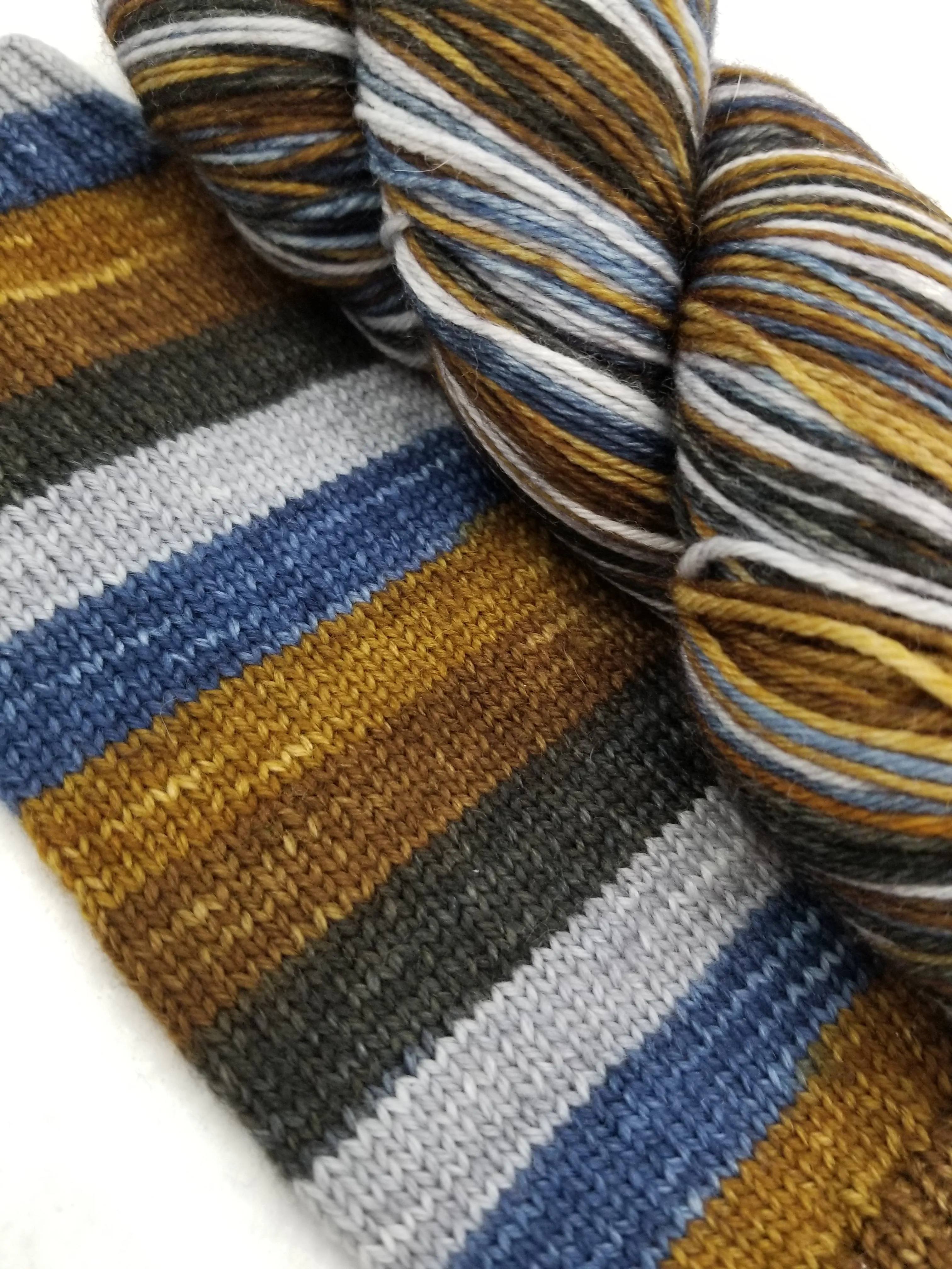 5 SteamPunk - Self-Striping - MS Sock 100