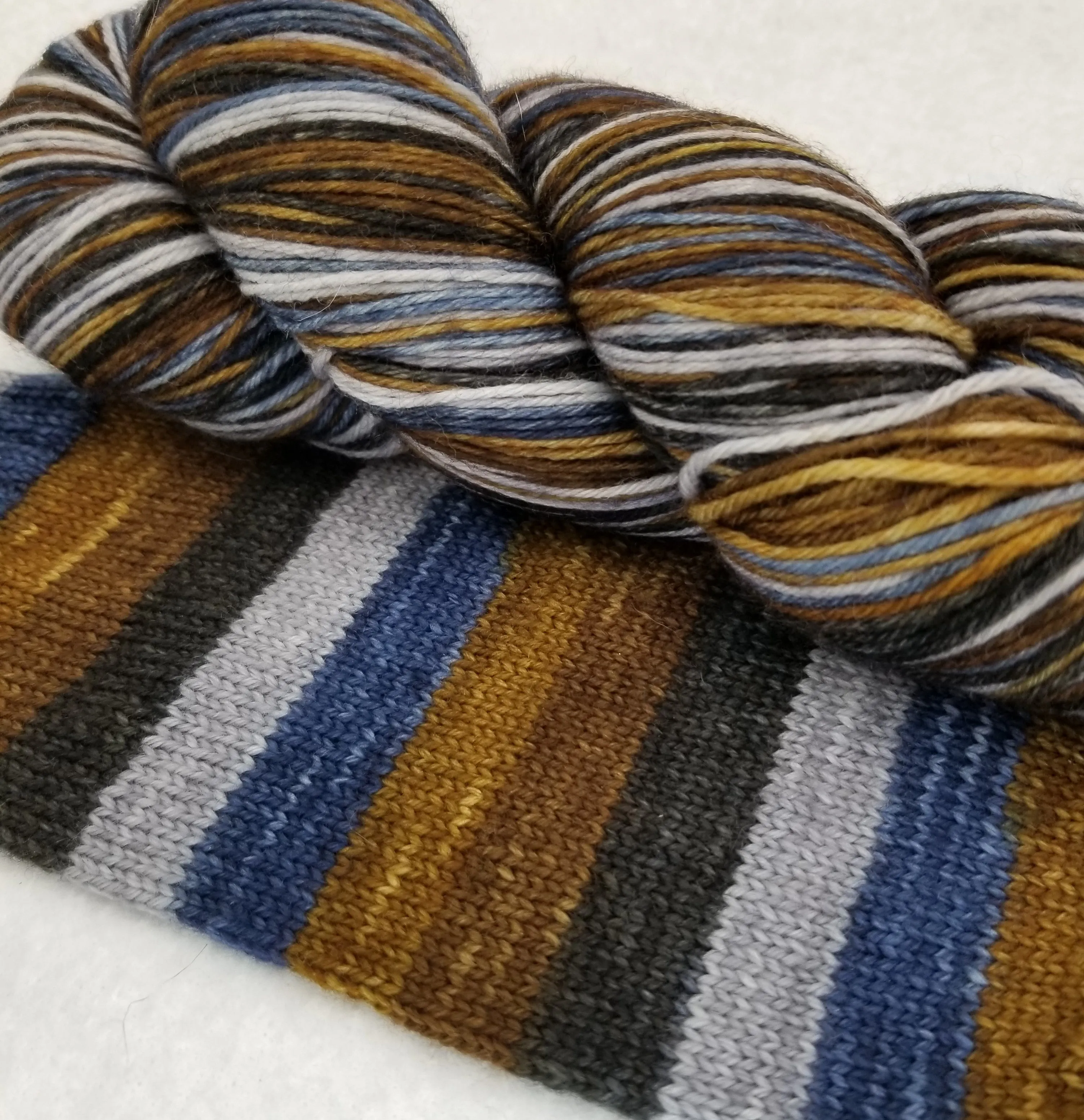5 SteamPunk - Self-Striping - MS Sock 100