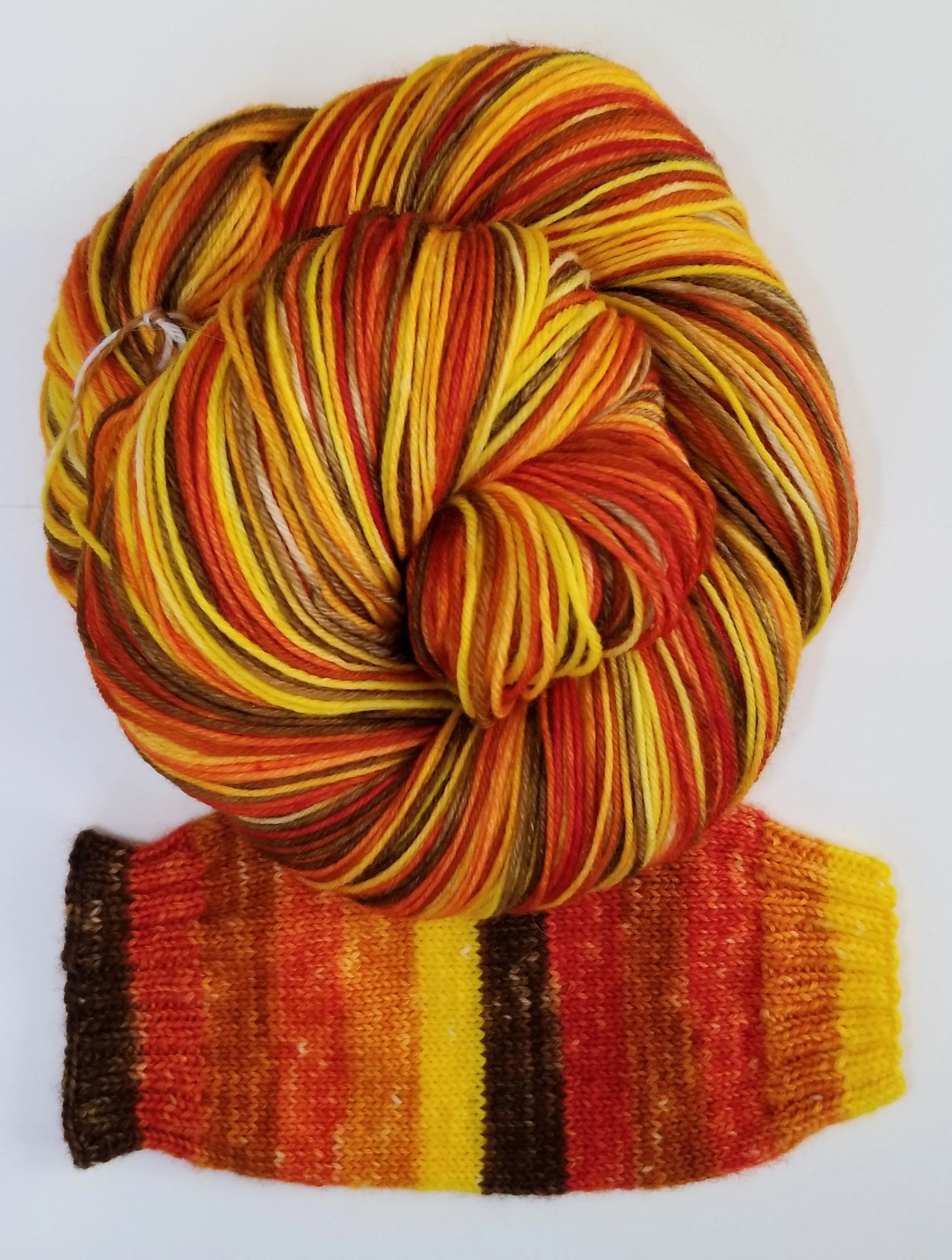 6 Autumn Pleasure - Self-Striping - MS Sock 100