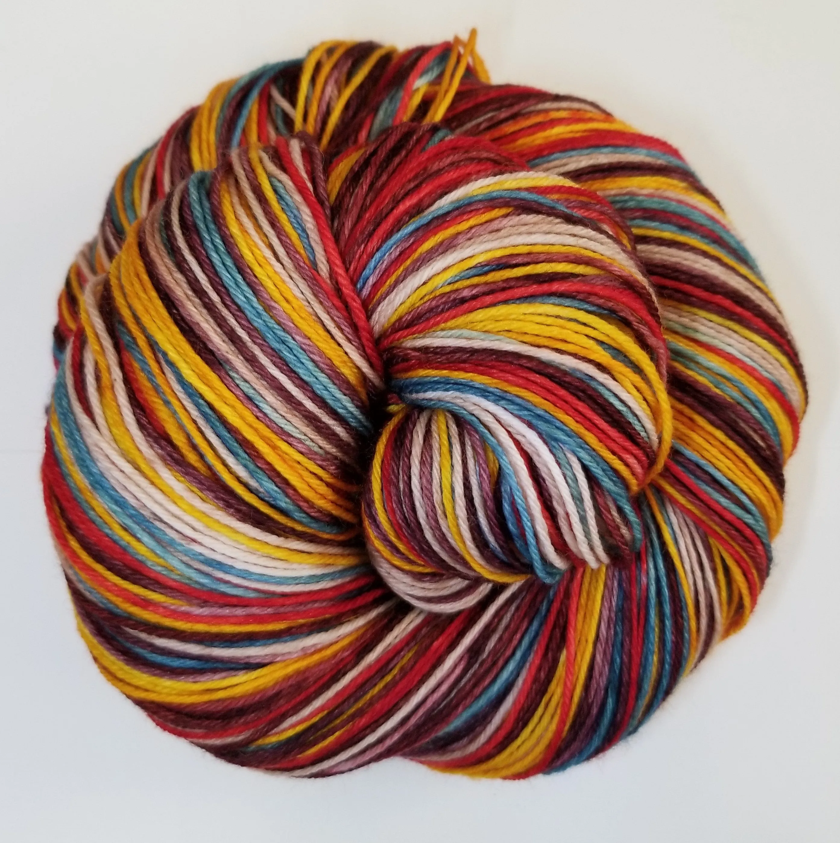 6 Fall Foliage - Self-Striping - MS Sock 100