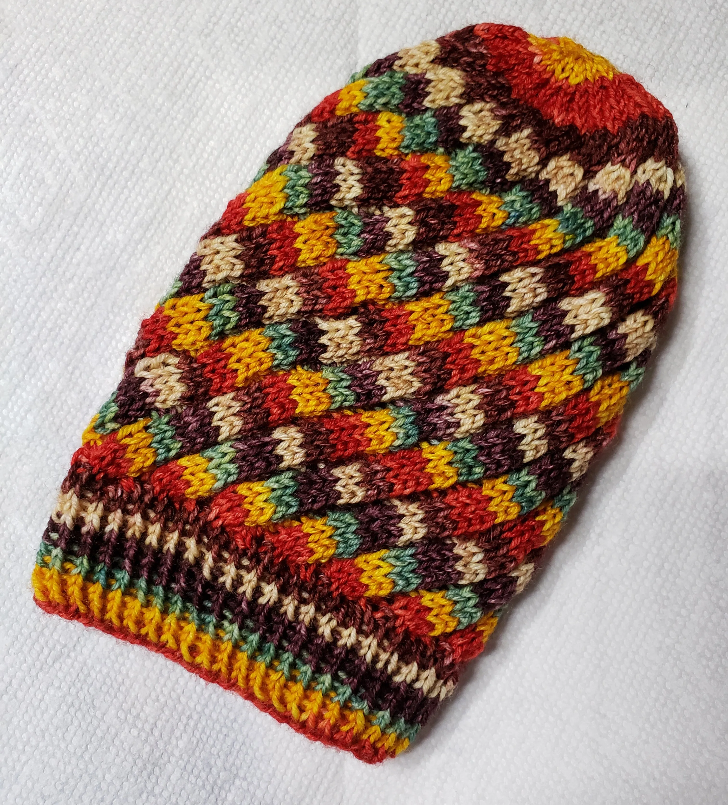 6 Fall Foliage - Self-Striping - MS Sock 100