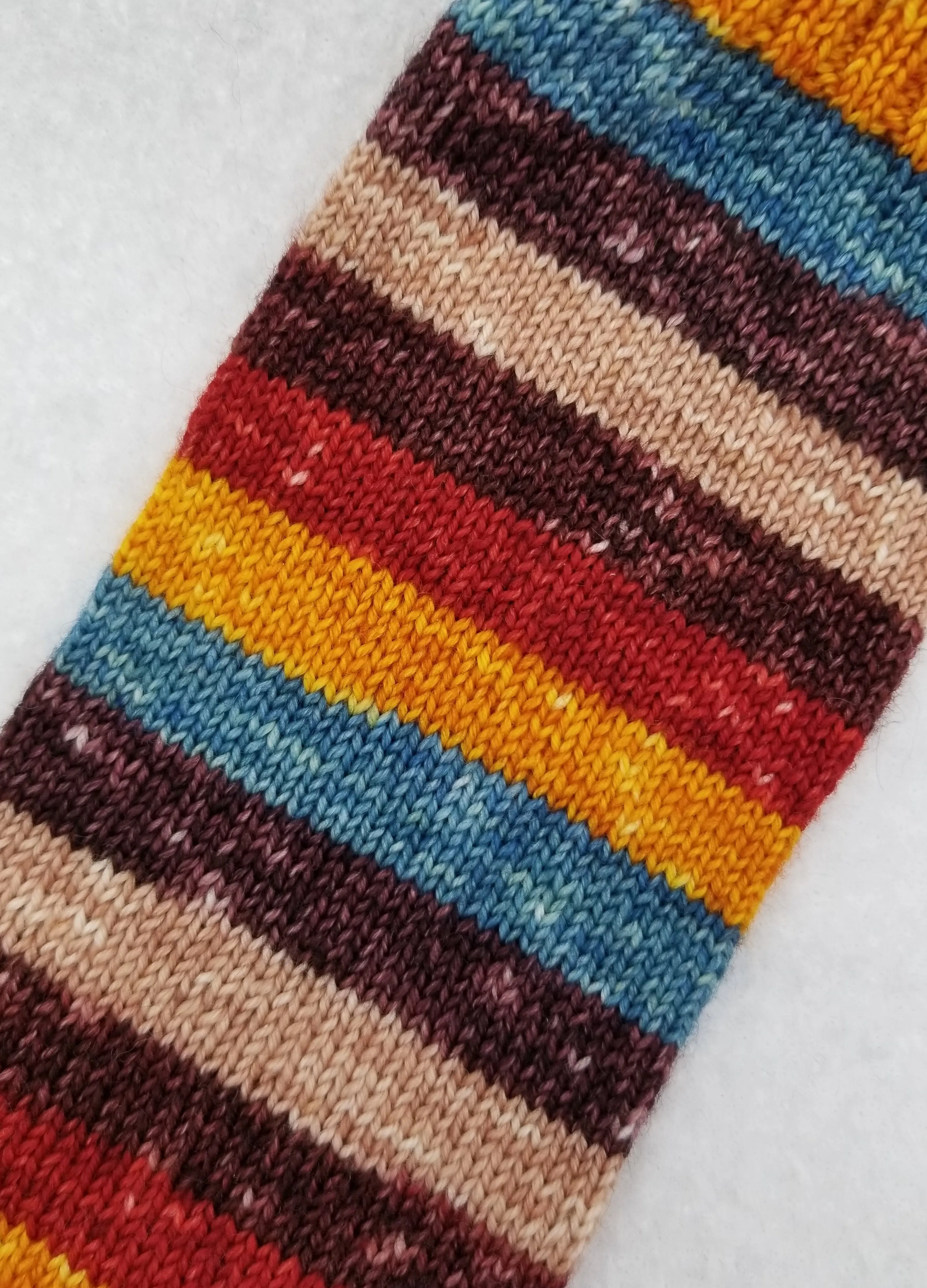6 Fall Foliage - Self-Striping - MS Sock 100