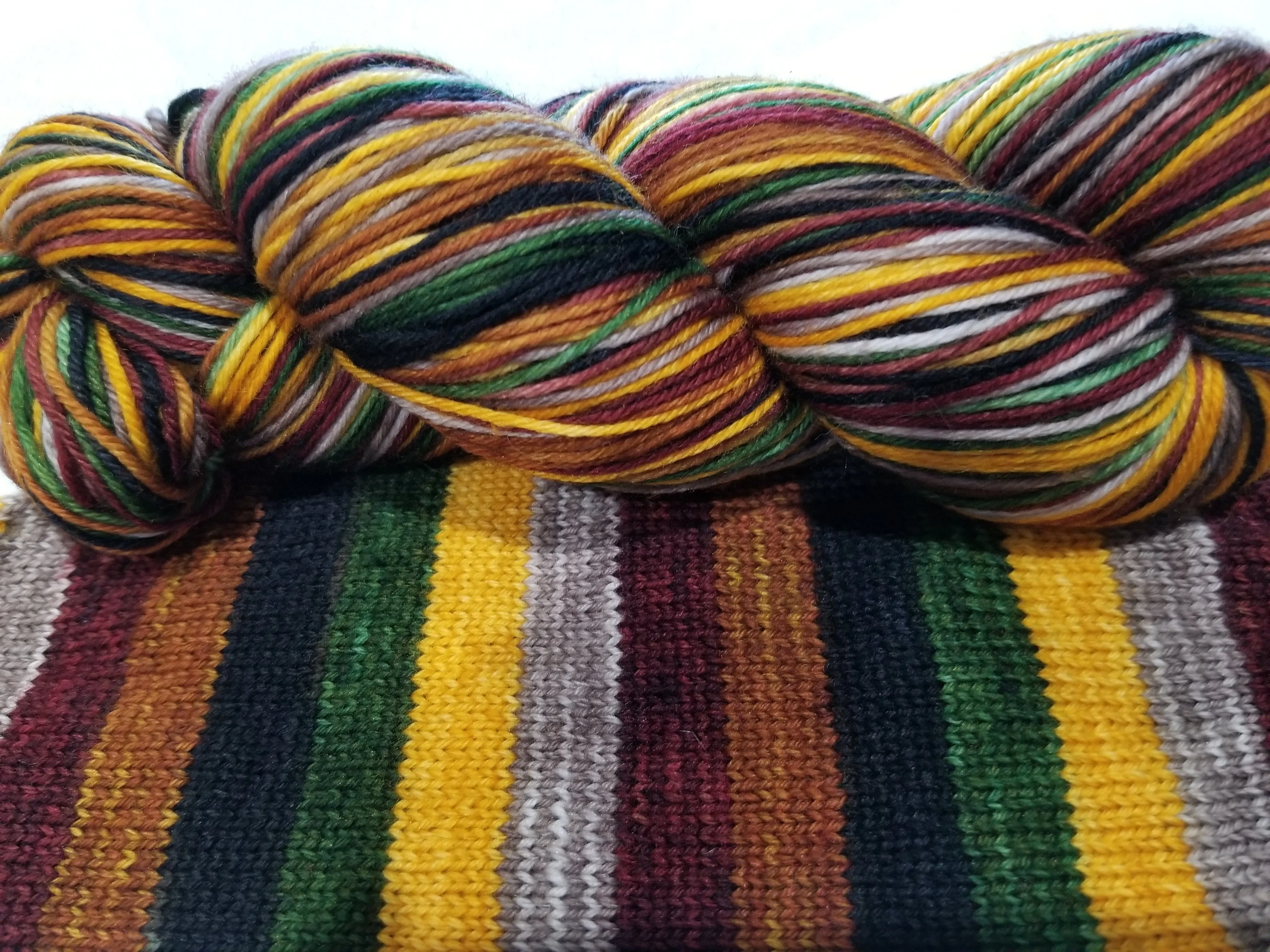 6 Indian Corn - Self-Striping - MS Sock 100
