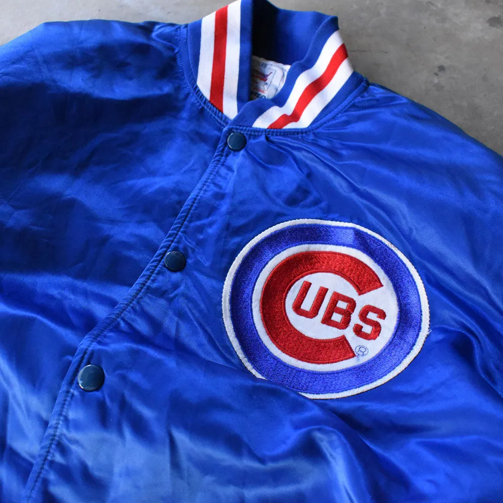 80's STARTER “MLB CHICAGO CUBS” ナイロン アワードジャケット 250104