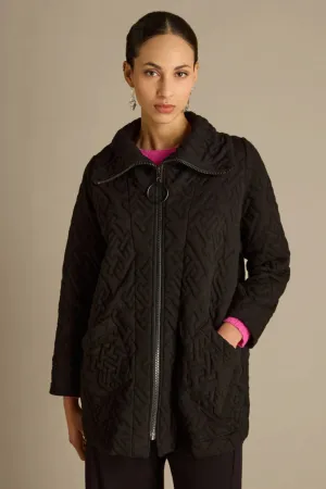 Abstract Quilted Cotton Jacket