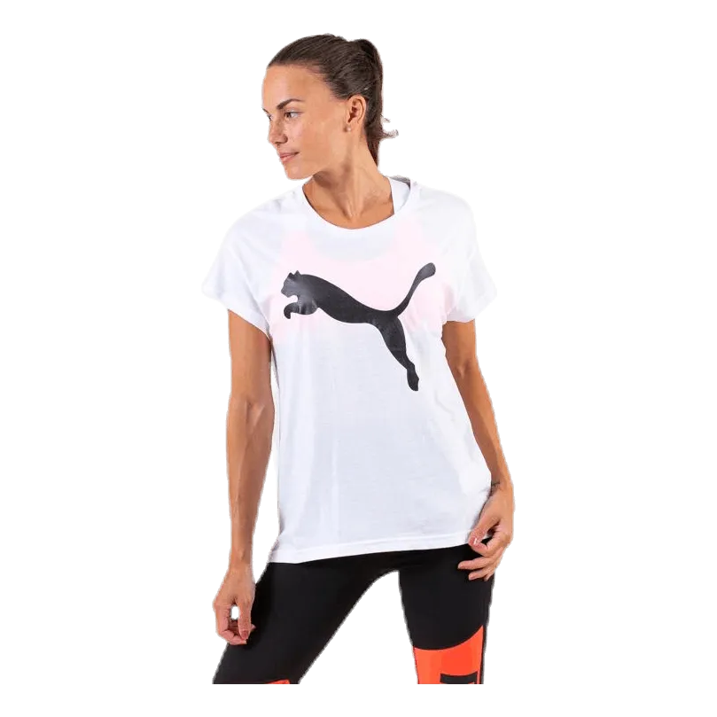 Active Logo Tee White/Black