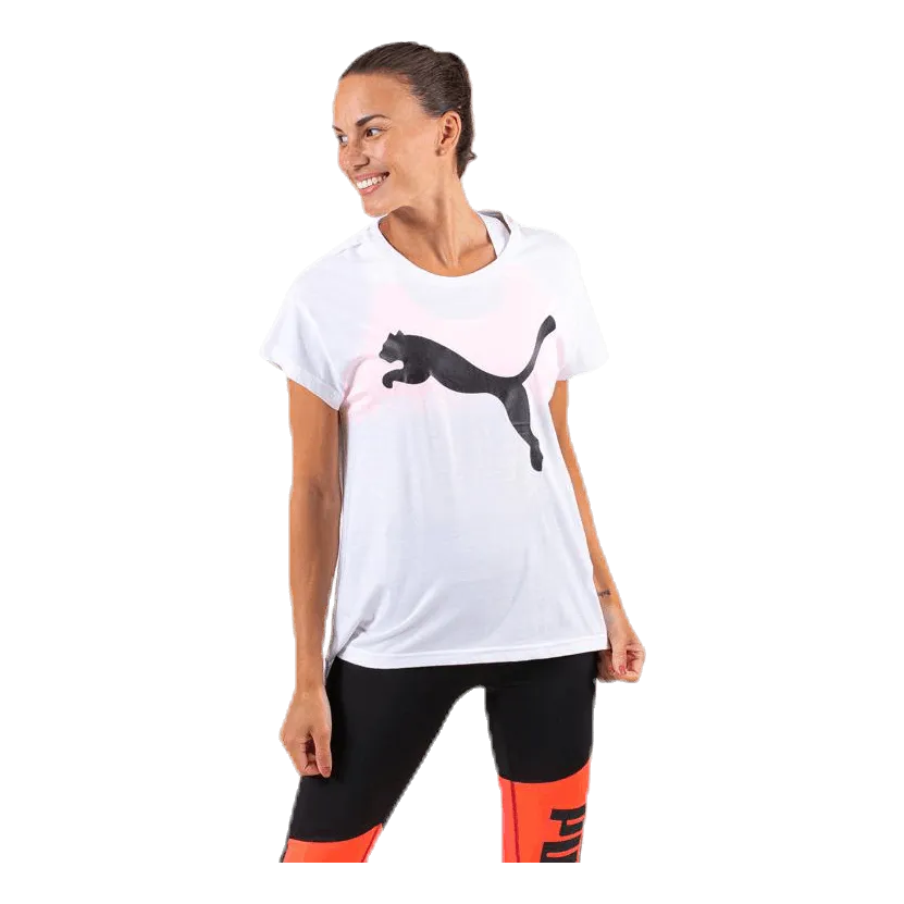 Active Logo Tee White/Black
