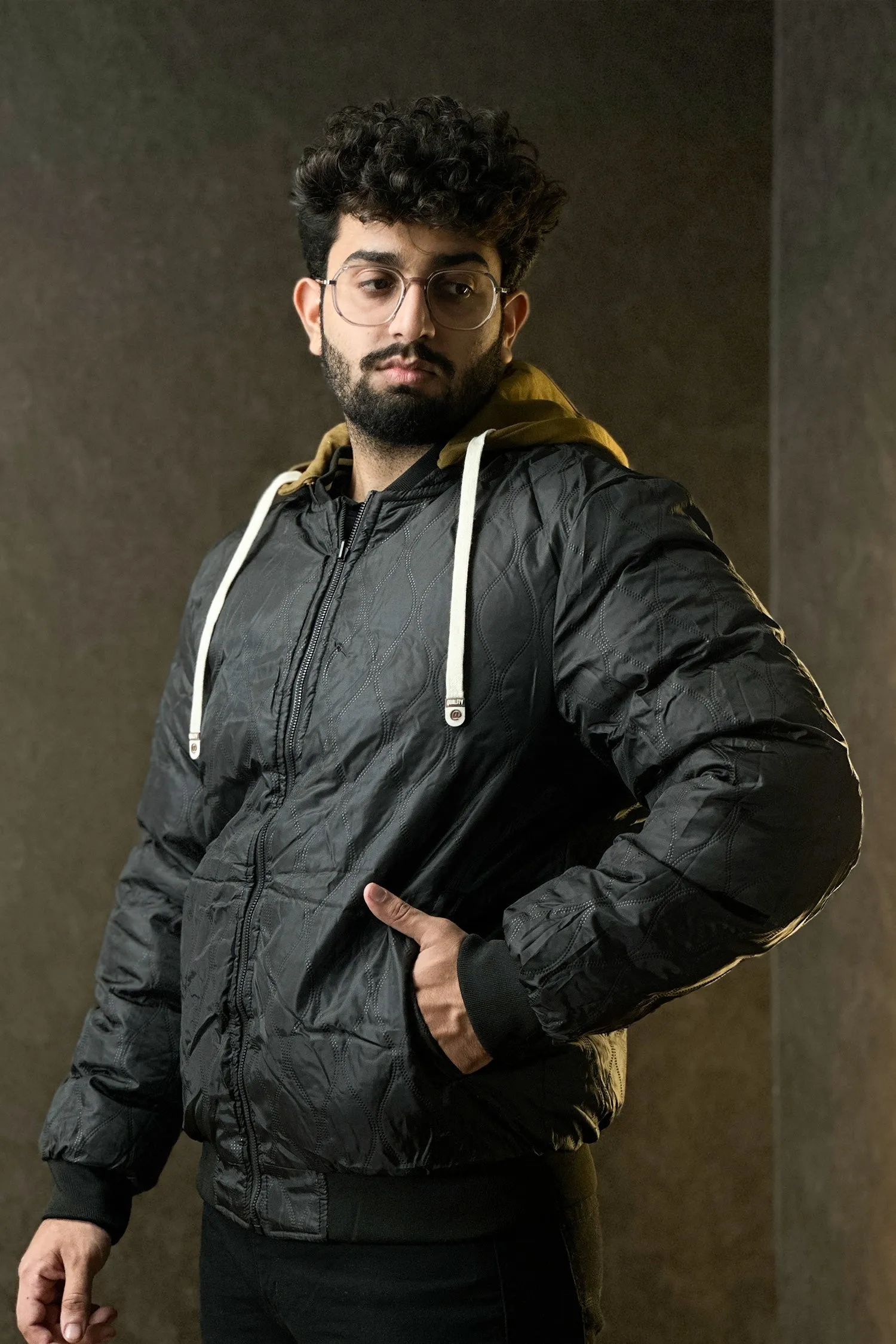 Aether Black Double Sided Puffer Jacket - 1124106