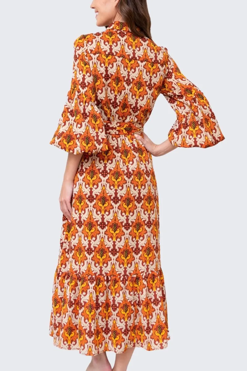 ALICE DRESS (BROWN/MULTICOLOR)