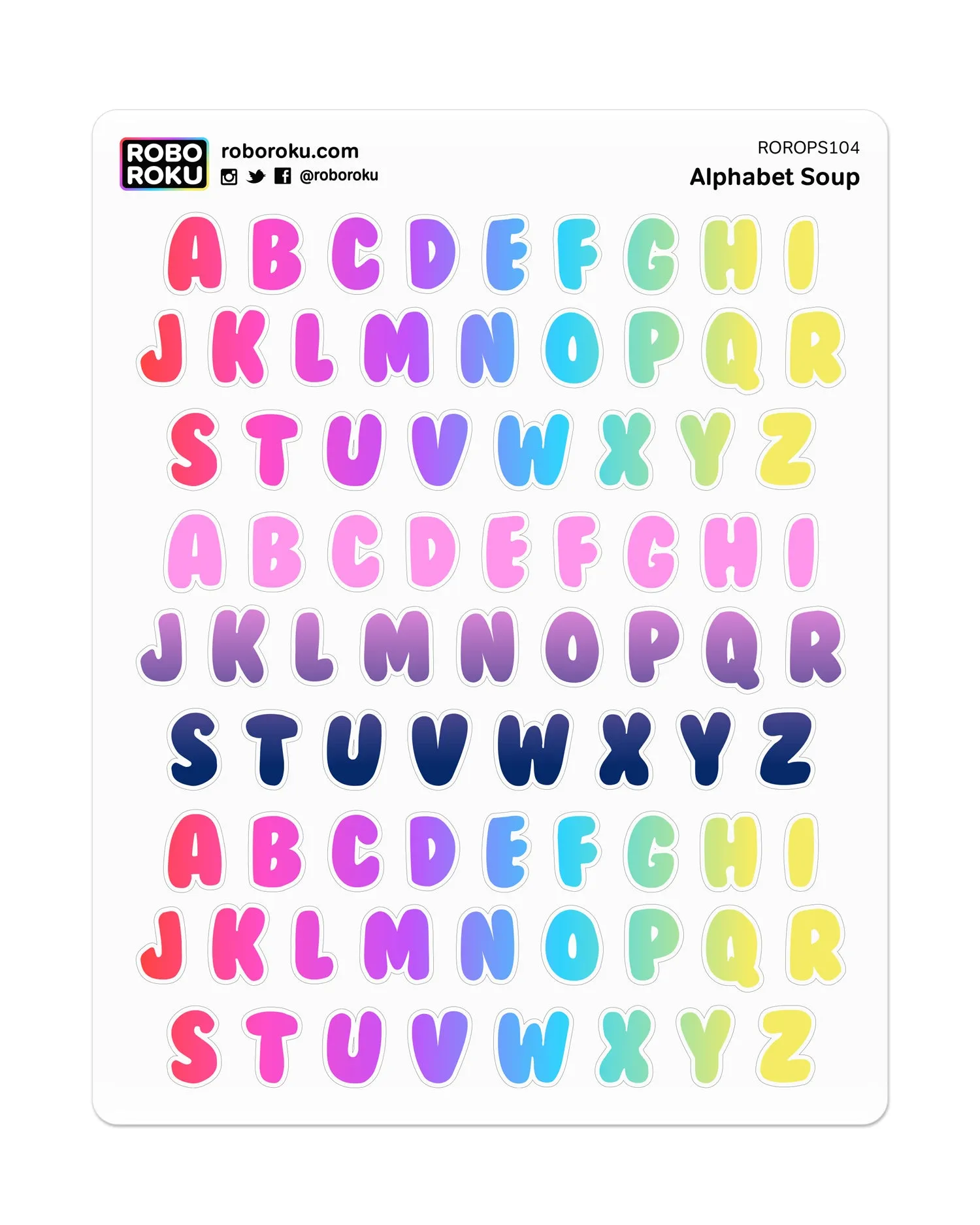 Alphabet Soup - Planner Stickers