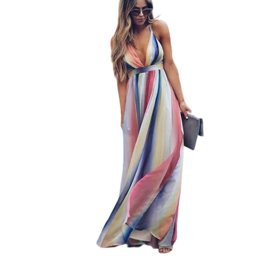 Angélique - Rainbow Long Dress