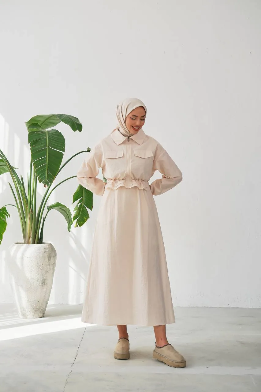 Anna Waterproof Women Dress with Long Sleeve