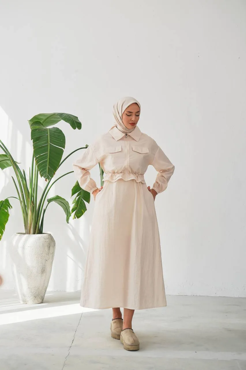 Anna Waterproof Women Dress with Long Sleeve