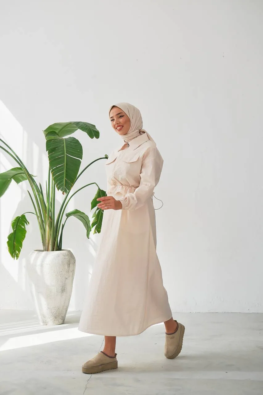 Anna Waterproof Women Dress with Long Sleeve