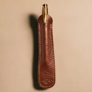 Aston Leather 1 Pen Slip - Tan