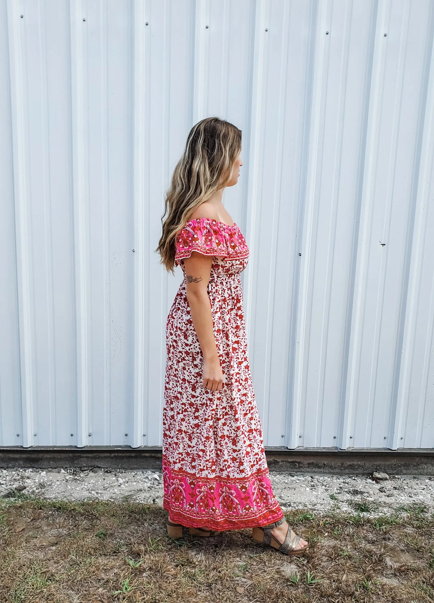 Azalea Maxi Dress - Red