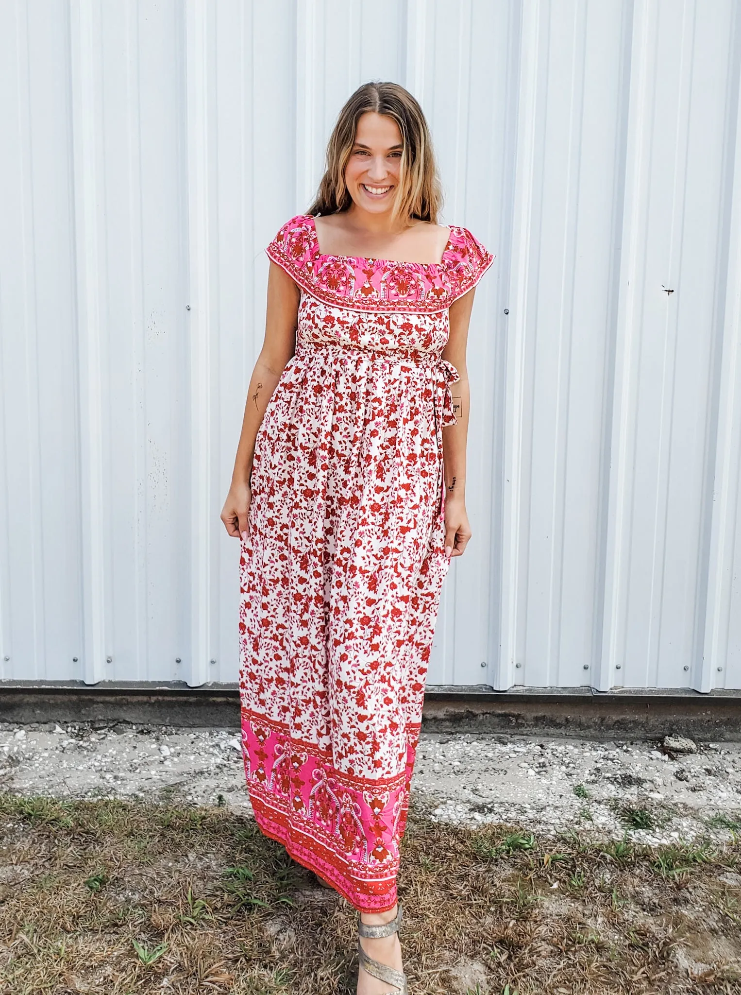 Azalea Maxi Dress - Red