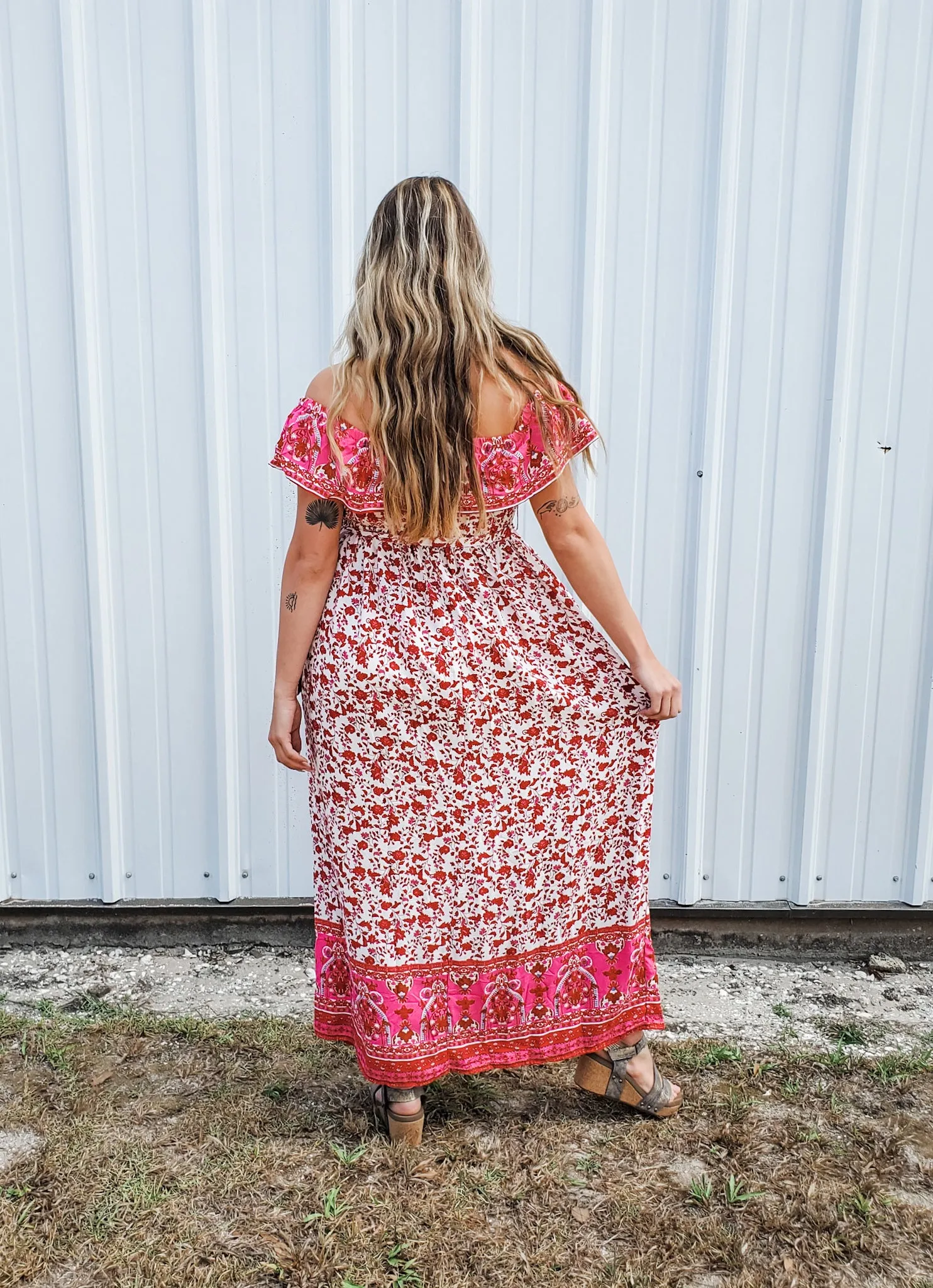 Azalea Maxi Dress - Red