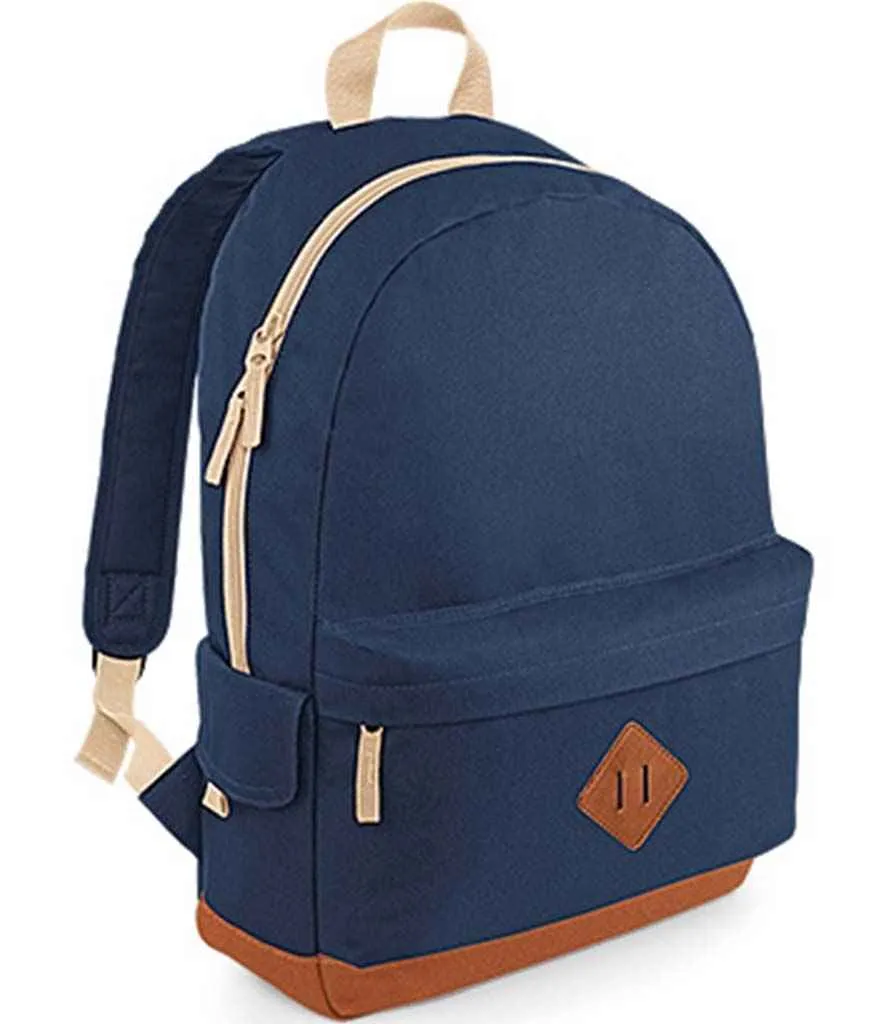 BagBase Heritage Backpack | French Navy