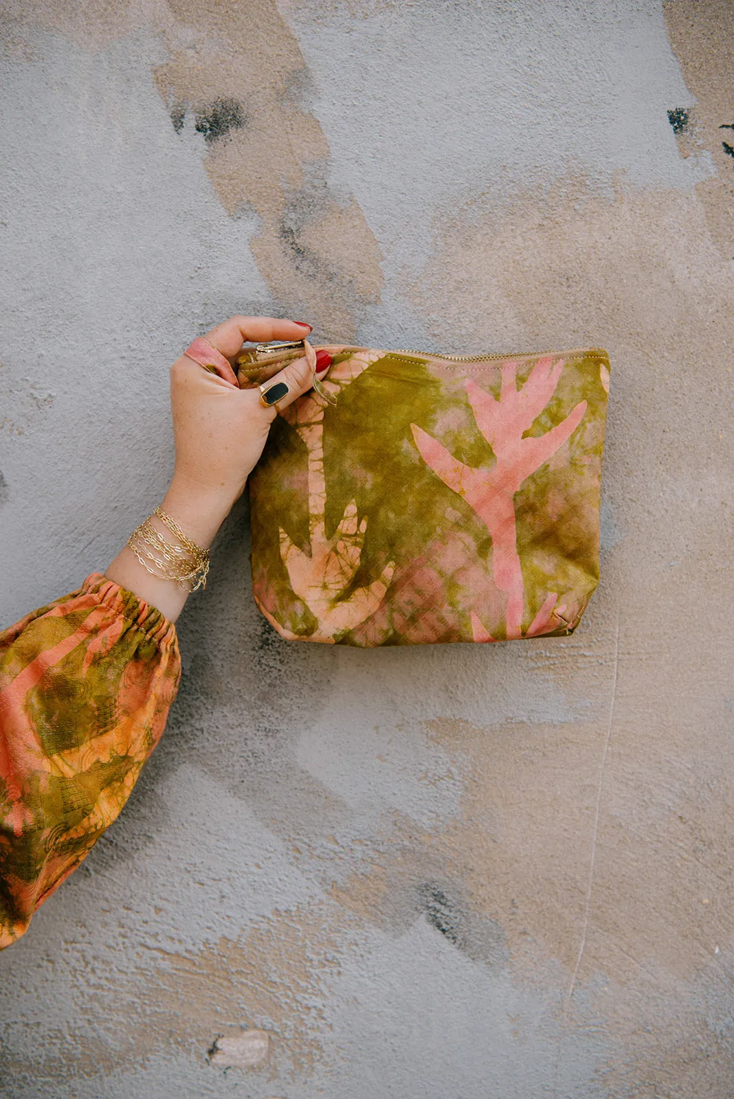 Batik Zipper Clutch - Paradise