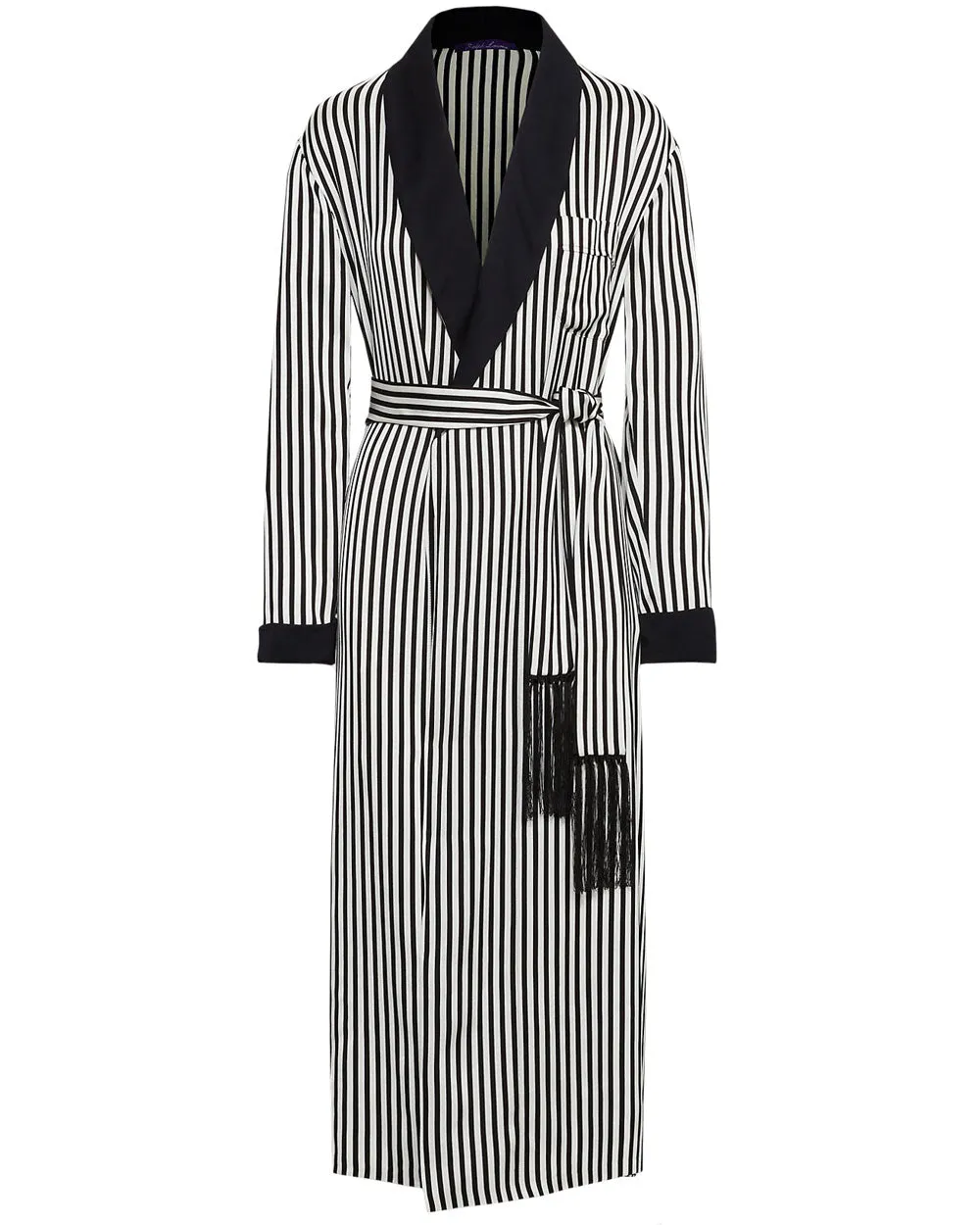 Black and White Stripe Kalpita Coat