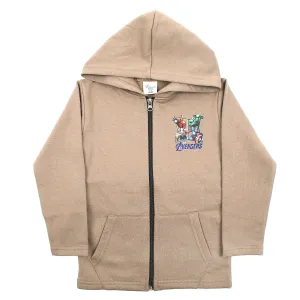 Boys Full Sleeves Hoodie - Light Brown