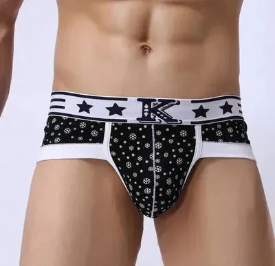 Breathable Cotton Brief Thong underwear panties Men