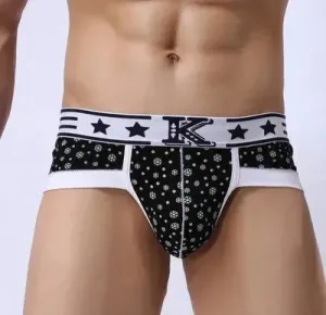 Breathable Cotton Brief Thong underwear panties Men