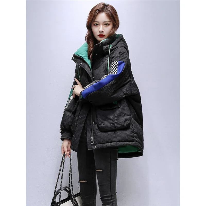Chic Thigh-Length Puffer Jacket