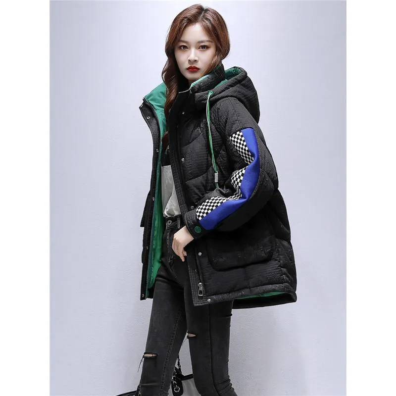 Chic Thigh-Length Puffer Jacket