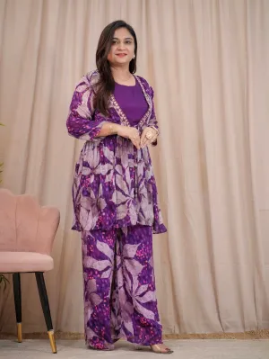 Chinnon Floral Indowestern Set