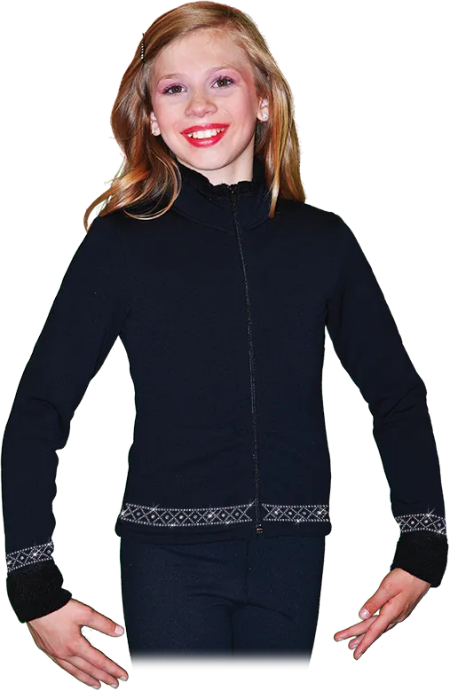 Chloe Noel J11 Polartec Fleece Fitted Youth Crisscross Crystals