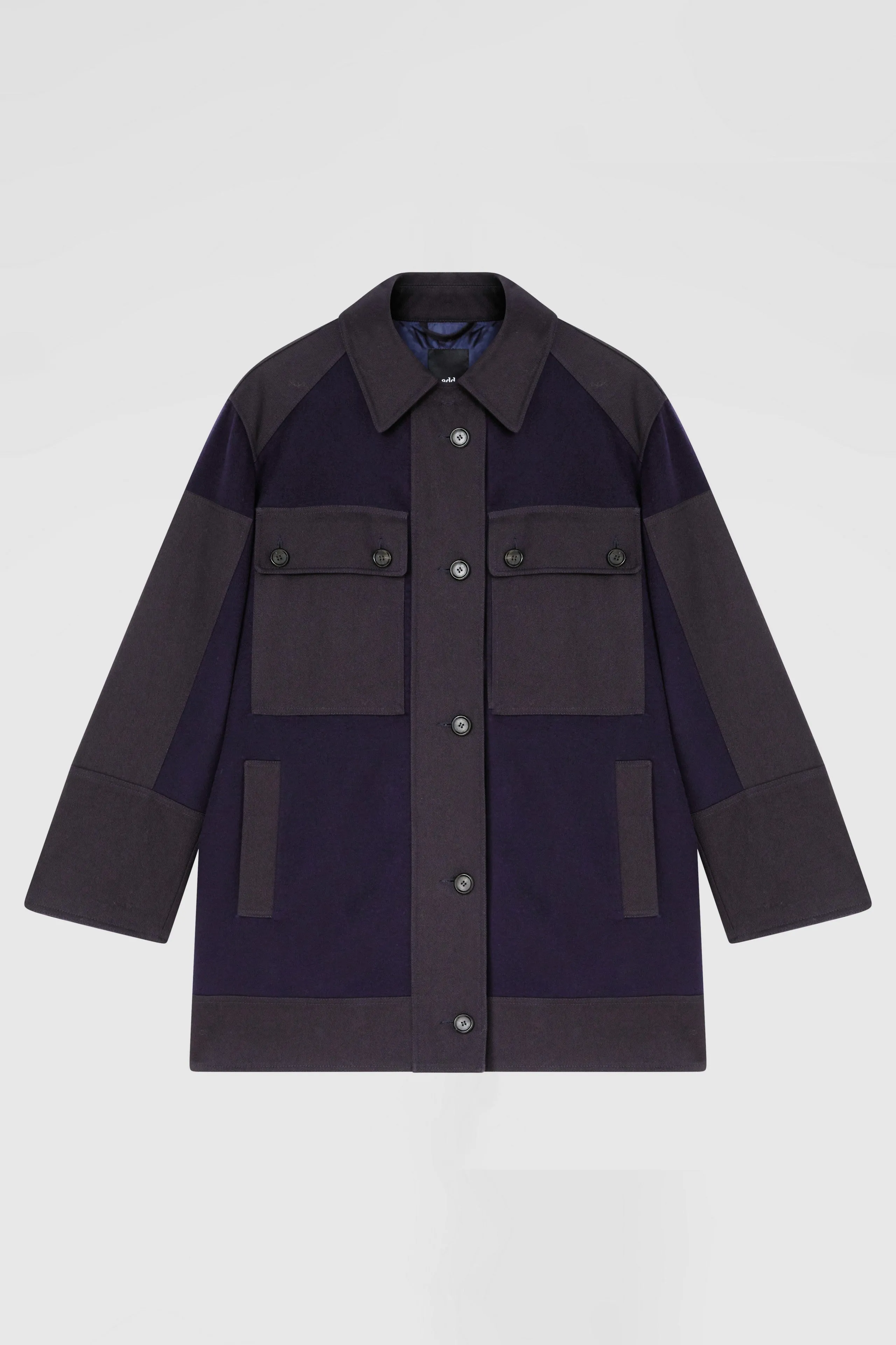 Coat with inner hooded padded jacket