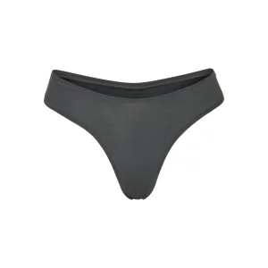 COTTON JERSEY DIPPED THONG | DEEP SEA