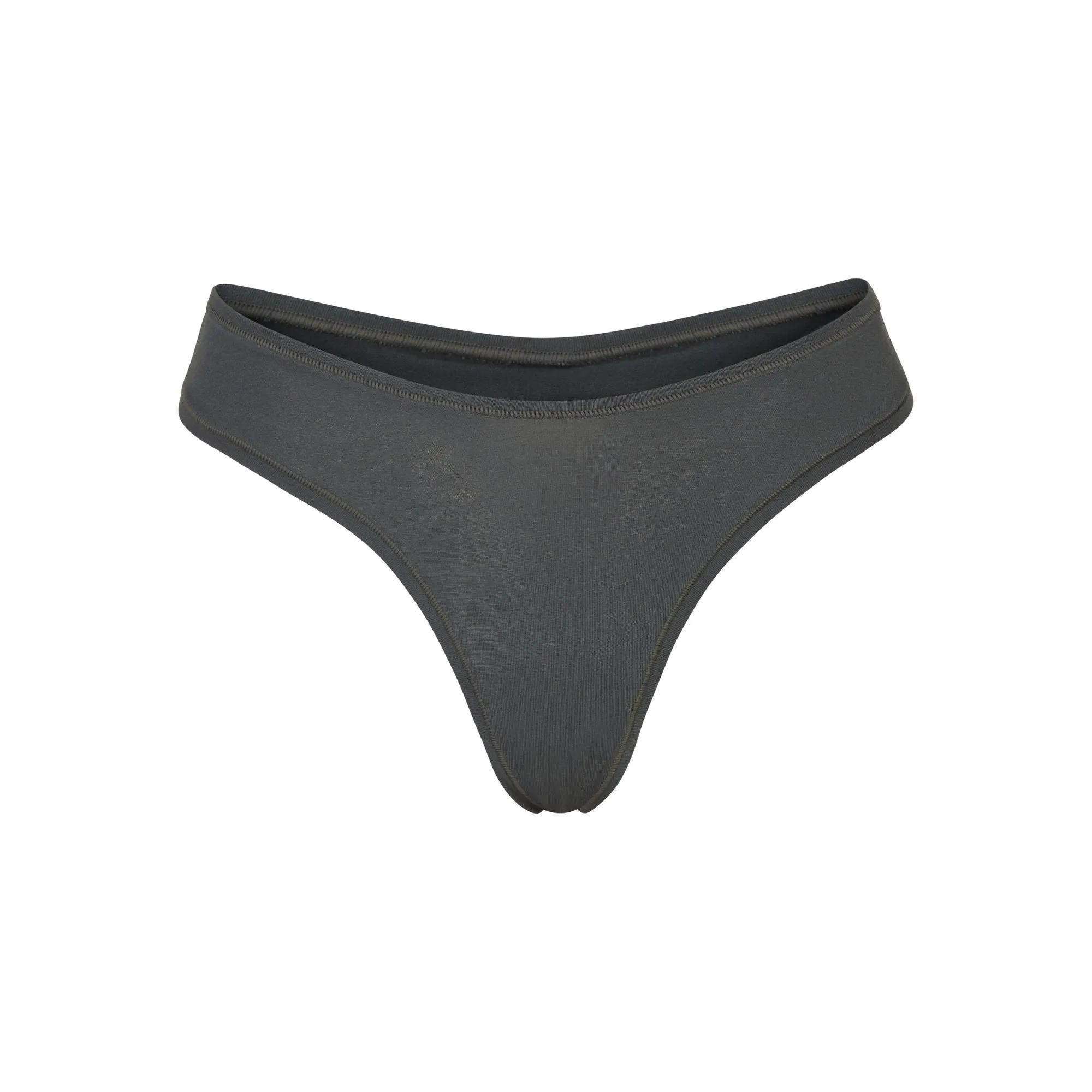 COTTON JERSEY DIPPED THONG | DEEP SEA