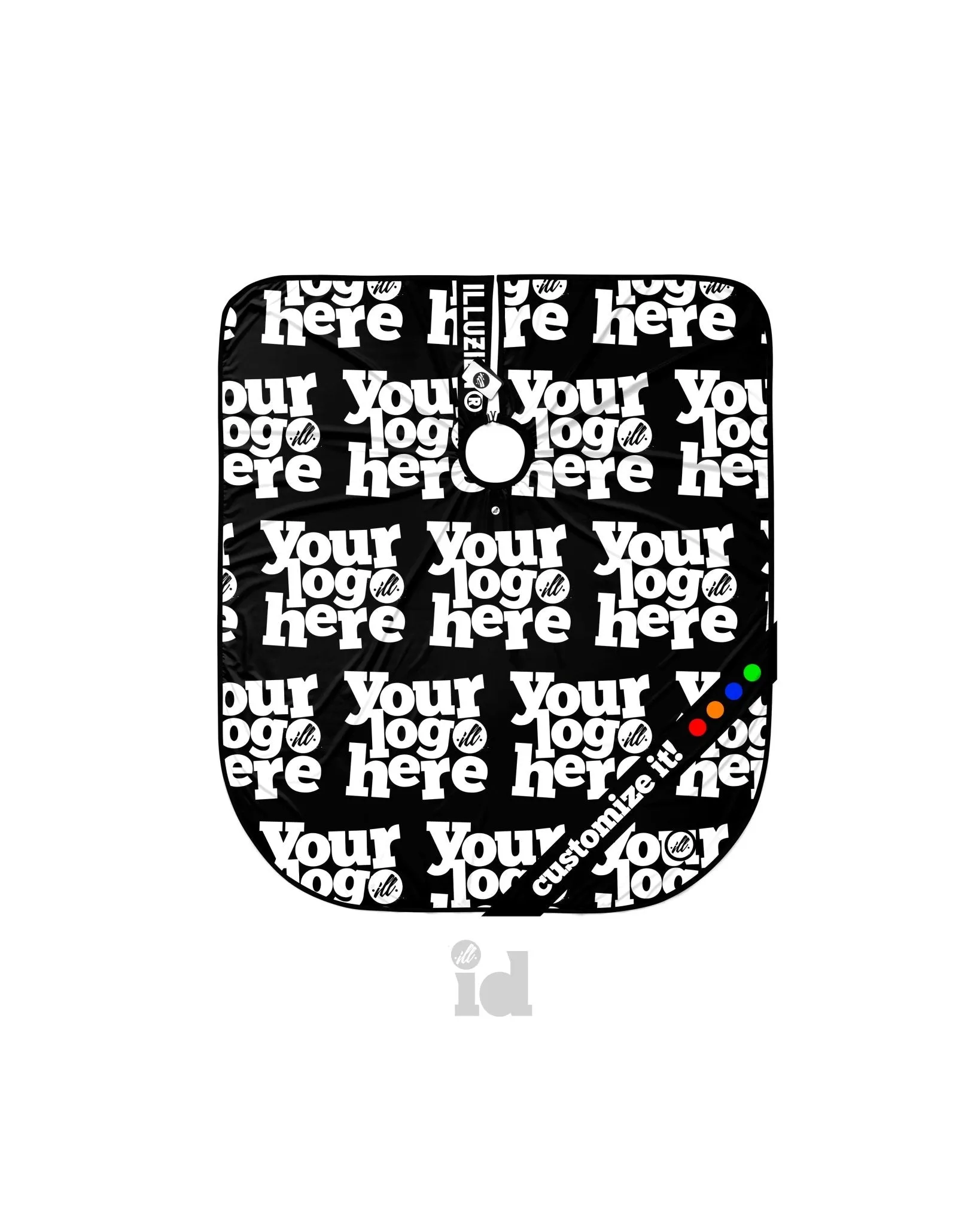 CUSTOM OVERSIZED Logo Pattern PRO Cape