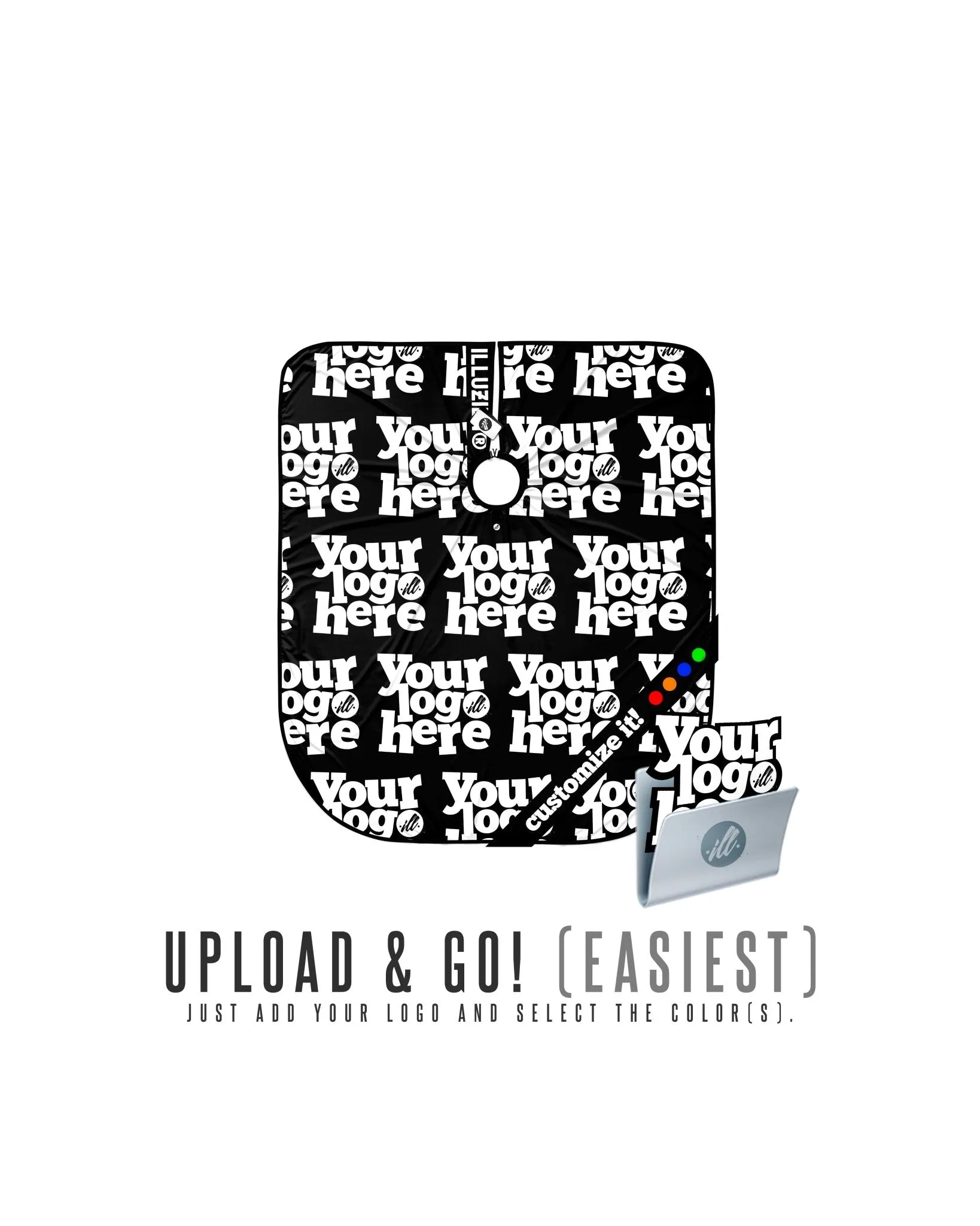 CUSTOM OVERSIZED Logo Pattern PRO Cape