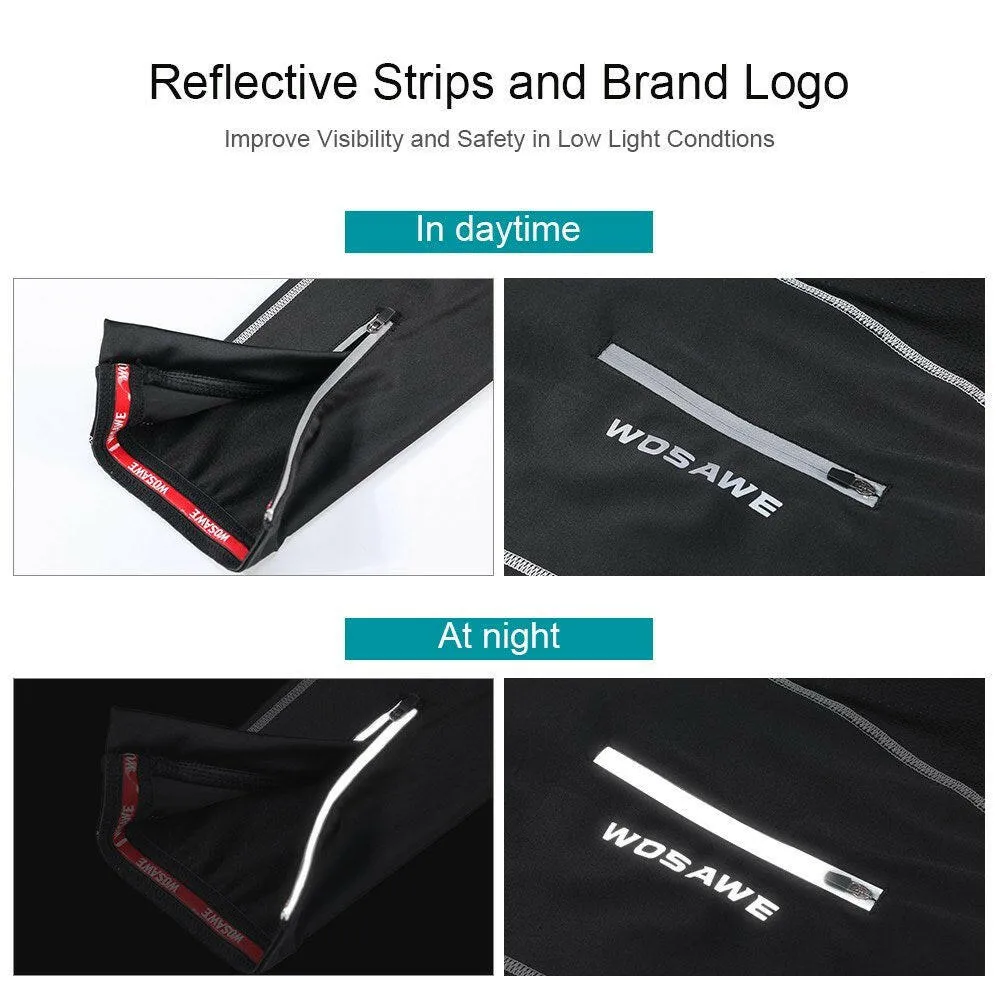 Cycling Bib Trousers Autumn Winter Thermal 3D Gel Padded Cycling Bib Pants Mountain Bike Pants Bicycle Tights