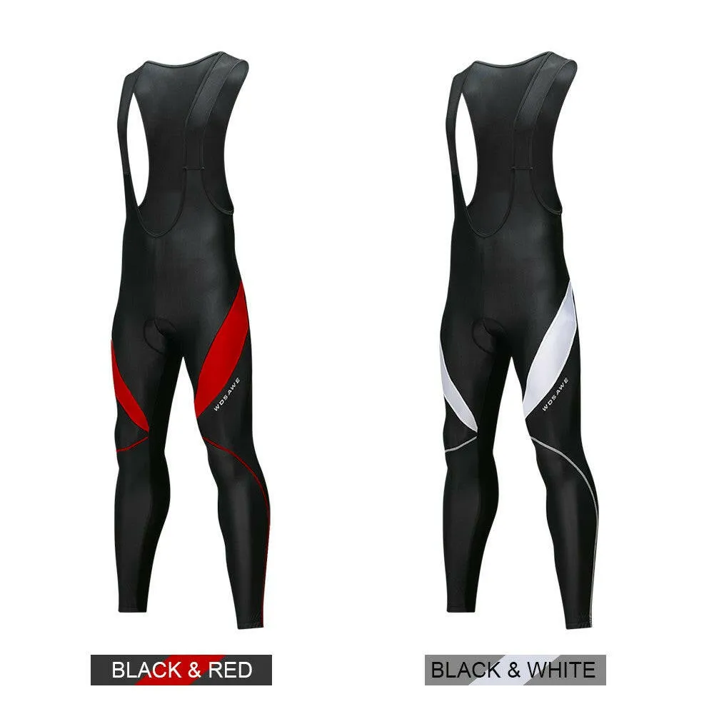 Cycling Bib Trousers Autumn Winter Thermal 3D Gel Padded Cycling Bib Pants Mountain Bike Pants Bicycle Tights