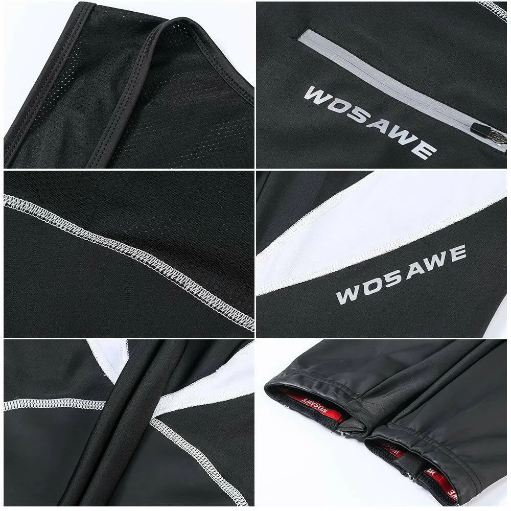 Cycling Bib Trousers Autumn Winter Thermal 3D Gel Padded Cycling Bib Pants Mountain Bike Pants Bicycle Tights