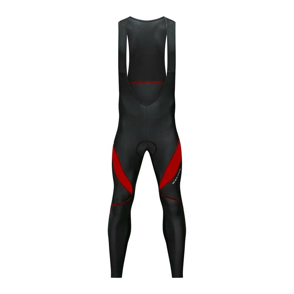 Cycling Bib Trousers Autumn Winter Thermal 3D Gel Padded Cycling Bib Pants Mountain Bike Pants Bicycle Tights