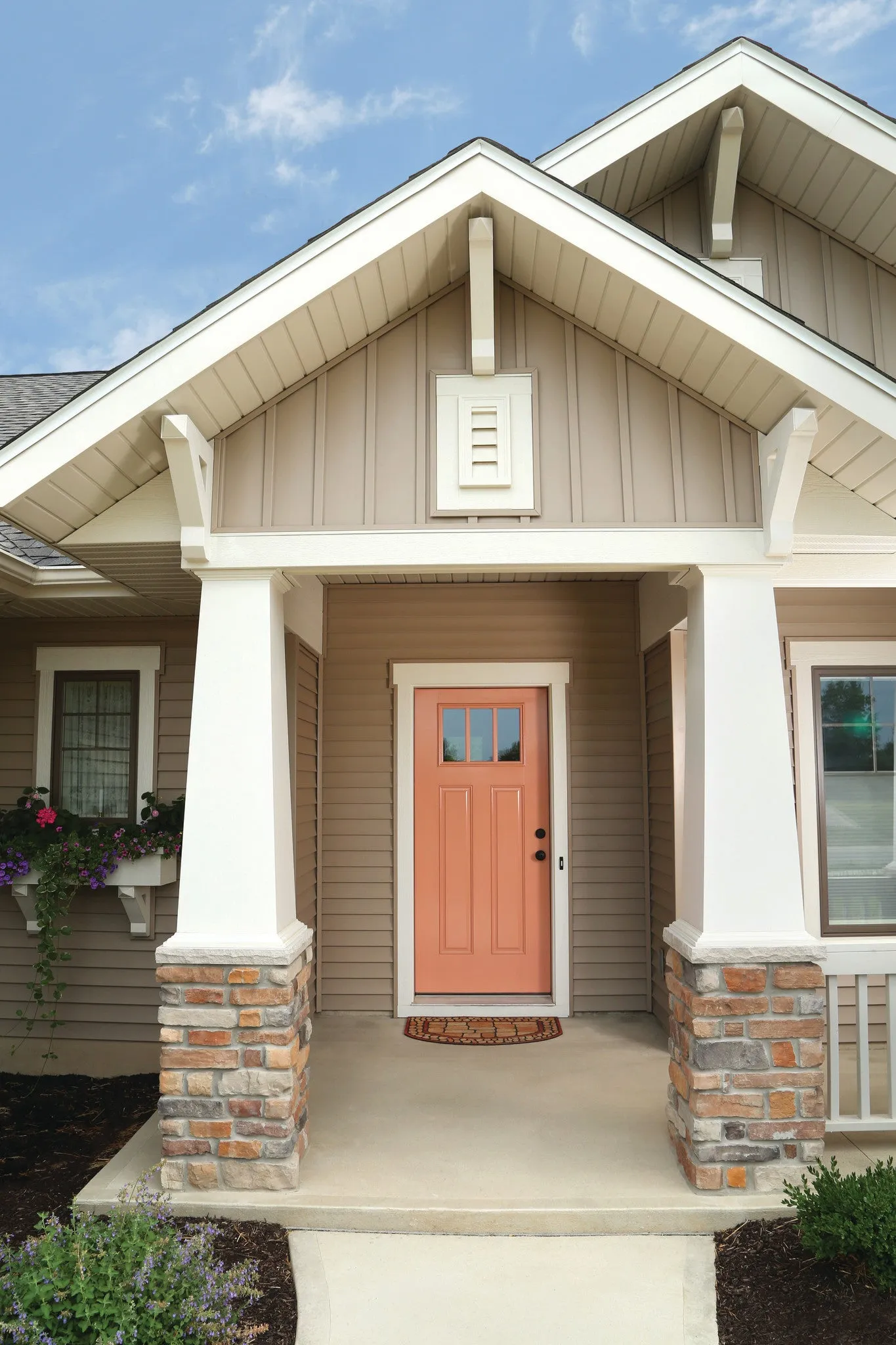 Decorative Louver Vertical with Flat Trim Attached