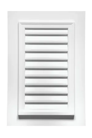 Decorative Louver Vertical with Flat Trim Attached