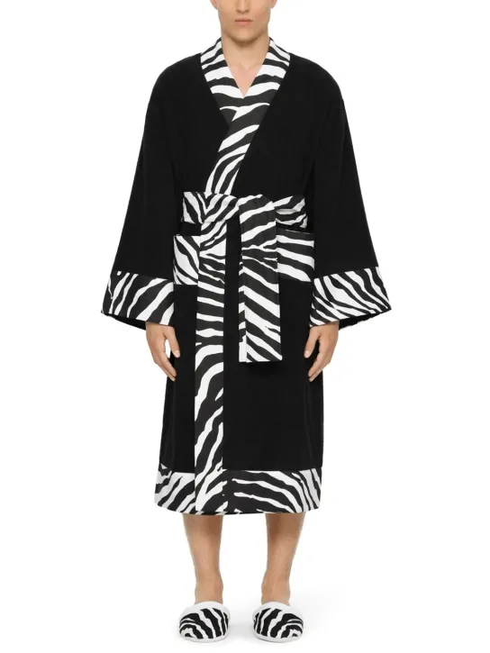 Dolce&amp;Gabbana   Zebra bathrobe 